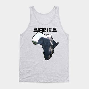 Africa Wildlife Continent Elephant Bull Tank Top